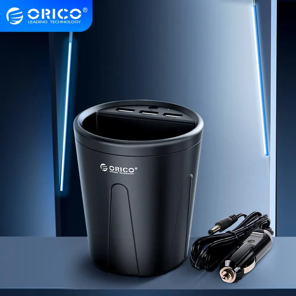 Автомобильное зарядное устройство ORICO 3 USB 36 Вт быстрое автомобильное адаптер для