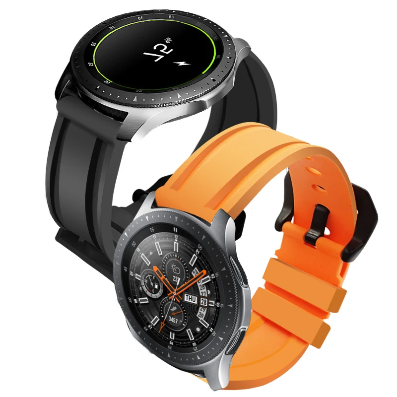 Ремешок спортивный для Amazfit GTR 47 мм Huawei GT/GT2 мягкий резиновый браслет Samsung Galaxy Watch 46
