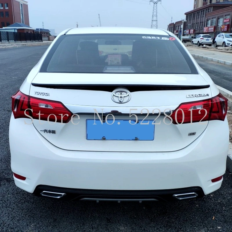 Диффузор, губа на задний бампер для Toyota Corolla- задний бампер диффузор защитные бамперы обвес для Toyota Corolla