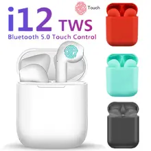 Bluetooth 5,0 гарнитура i12 TWS беспроводные наушники Bluetooth наушники для Android iPhone