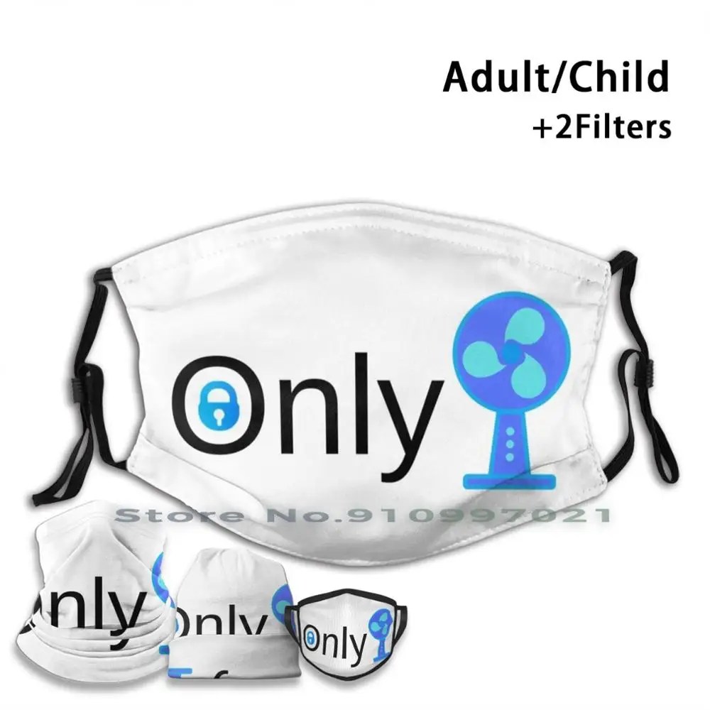 Funny Only - Fans Non-disposable Mouth Face Mask Pm2.5 Filters For Child Adult Onlyfans Only Fan