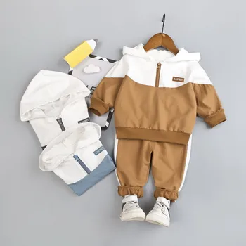 

0-4 years High quality boy girl clothing set 2019 new autumn sport active fashion kid suit children baby clothing hoodies+pant