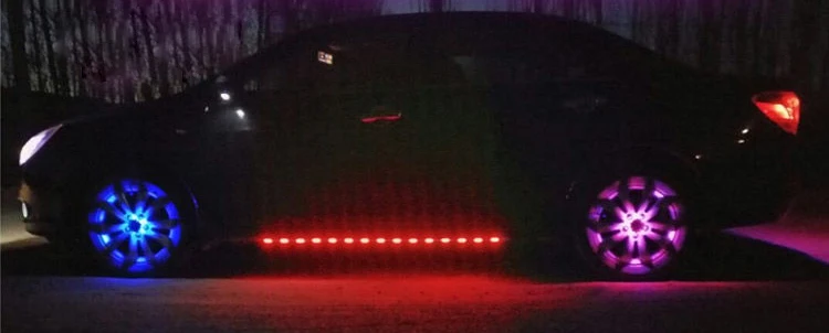 50X автомобильный ленточный светильник для мотоцикла, гибкий бар, 15 светодиодный 30 см, 3528 SMD, под трубой, подсвечивающий днище лодки, атмосферная декоративная лампа