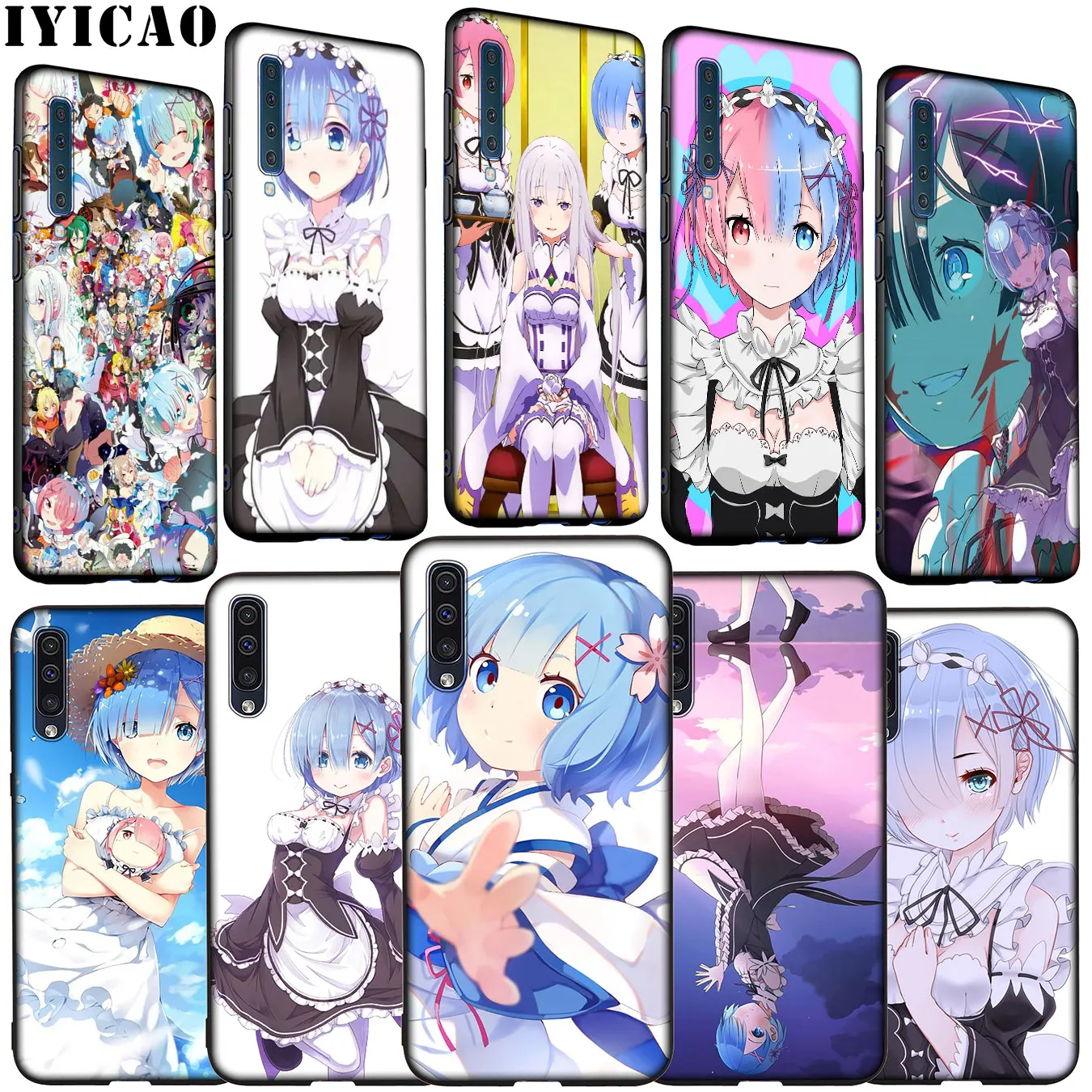Мягкий силиконовый чехол IYICAO для Samsung Galaxy A70 A60 A50 A40 A30 A20 A10 M10 M20 M30 M40 A20E |