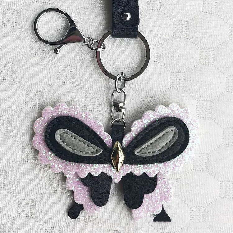 High Quality Butterfly Key Chains Leather Pendant Charm Keychain Christmas Xmas Gift Ring | Украшения и аксессуары