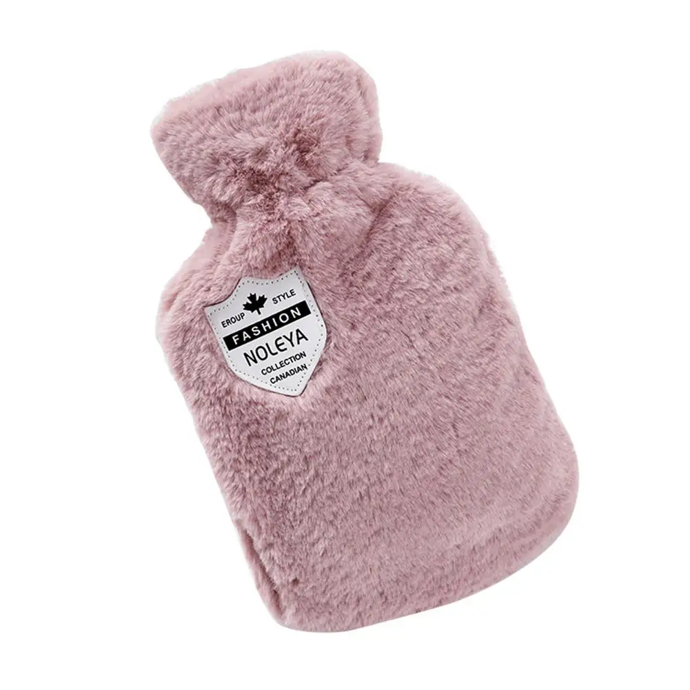 Pink Зимняя ручная Теплая бутылка с горячей водой, милый плюш, анти-скальдинг, резина, портативная мини грелка для рук, для девочек, карманный мешок для рук, для горячей воды - Цвет: Pink