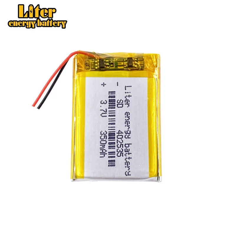 Фото 3,7 V,350mAH 402535 полимерная литиевая батарея для 3,7 V 402535 PLUG GPS,MP3 MP4 MP5 полимерная аккумуляторная батарея №1