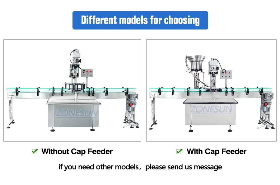 ZONESUN ZS-XG440C Automatic Ropp Roll-On Pilfer-Proof Metal Lock Cap Capping Machine