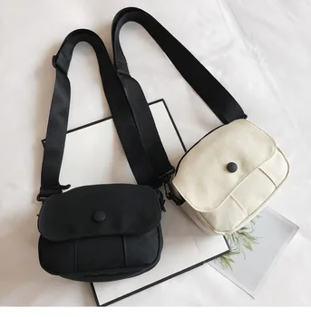 

2020 new female bag small bag Korean girl foreign wild student mobile phone bag canvas shoulder messenger bag ins net red bag