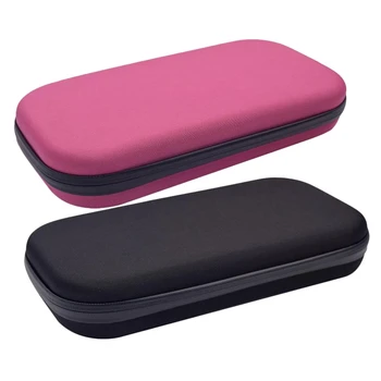 

2 Pcs Carry Travel Organizer Stethoscope Hard Storage Box Case Bag Pink & Black