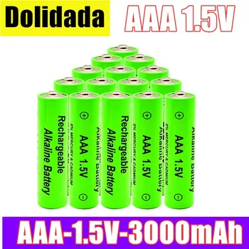 

AAA 1.5V 3000 MAH rechargeable battery AA 1.5 V. Rechargeable New Alcalinas drummey for toy light emitting diode