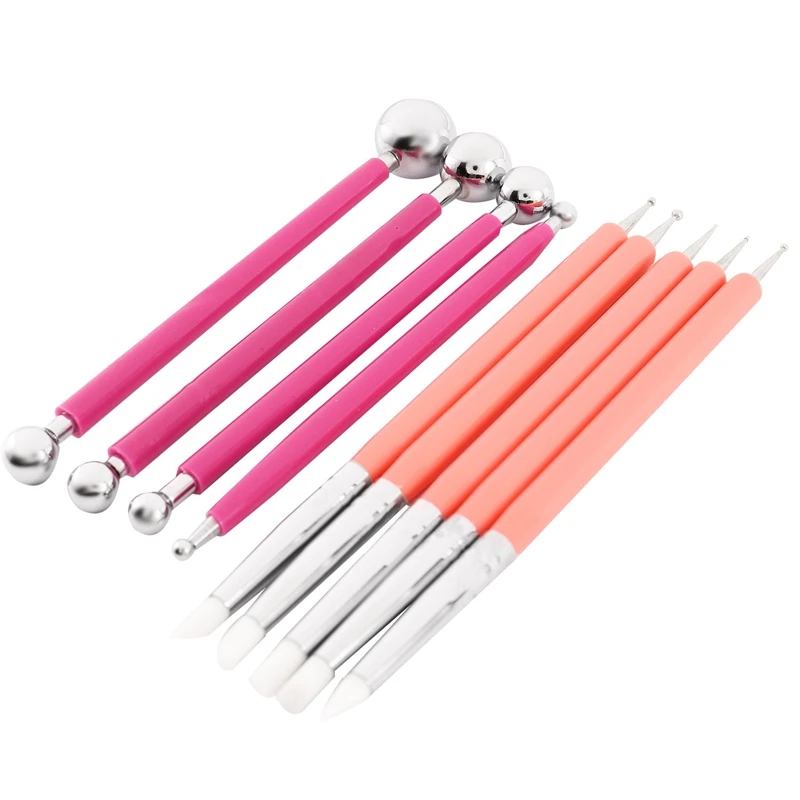 

9Piece Spot Welding Tool Ball Pen for Mandala Petroglyphs, Clay Crafts, Relief Art