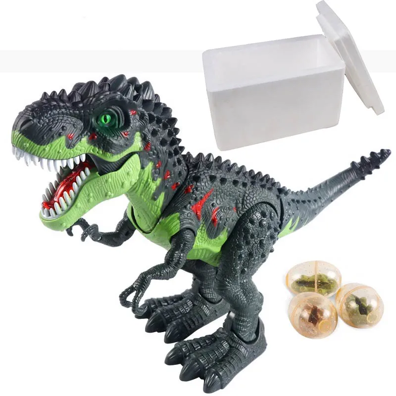 Динозавр RC тираннозавр рекс животное дистанционное управление звук Dinobot электрические ходячие Животные Игрушка музыкальный светильник спрей игрушки детские игрушки - Цвет: Set1