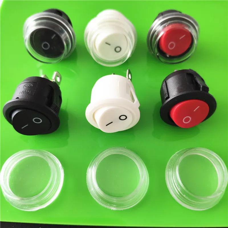 DC AC 6A/250В KCD1 2PIN 20 мм вкл/выкл SPST G149Y круглый Кулисный Переключатель