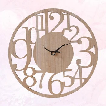 

1pc Wall Clock Retro Stylish Chic Wall Clock for Living Room Reading Room