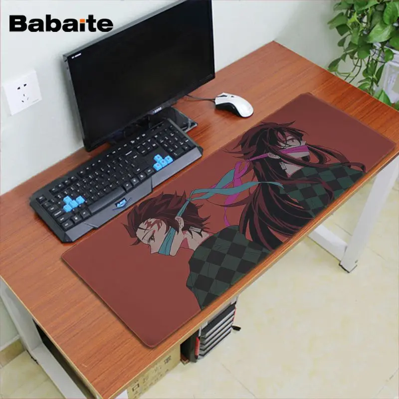 Lock Edge 30x80cm Babaite, высокое качество, Demon Slayer Kimetsu no Yaiba, большой коврик для мыши, компьютерный коврик,, большой коврик для мыши, клавиатуры - Цвет: Lock Edge 30x80cm