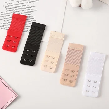 

Women Soft Comfortable Bra Extender 2 Hooks Buckle Strap Elastic Adjustable Extension Expander Increase Intimates Size