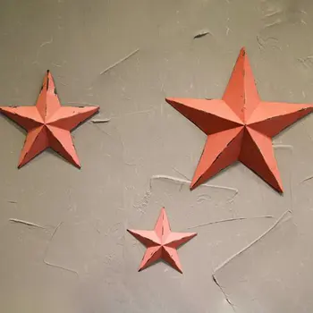 

Iron Five-Pointed Star Wall-mounted Wall Hanging Wall Stickers for Bar Coffee Home Crafts Hanging Ornaments Decoration
