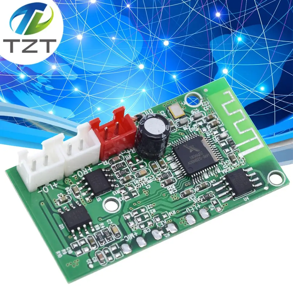 TZT Mini Bluetooth 4 2 Плата усилителя динамика 3 Вт * класс D двойной канал аудио телефонов