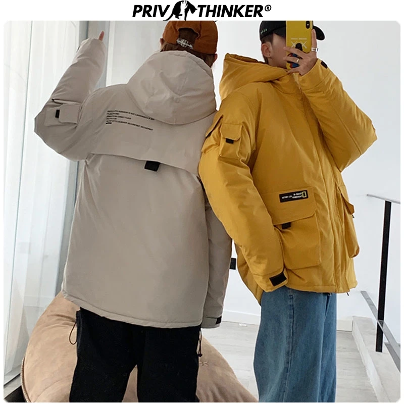 Privathinker, мужские, женские, свободные, стиль сафари, парки, куртки, пара,, толстые, теплые, хип-хоп, уличная одежда, пальто, куртка, женская зимняя парка
