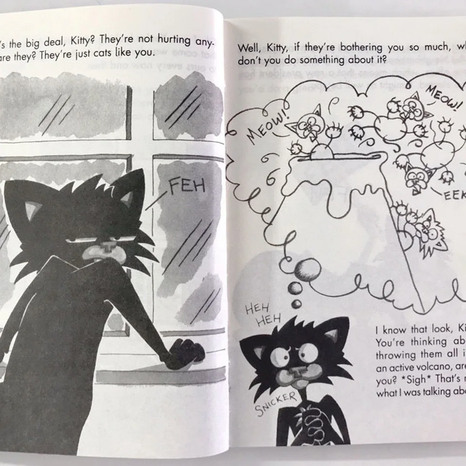 Inglês Original Bad Kitty 12 Volumes De Livro De História Em Quadrinhos  Infantil Para A Escola Primária E Secundária Leitura Inglesa - AliExpress