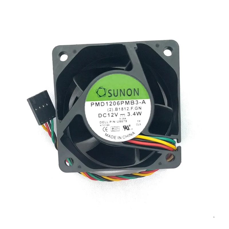 

Wholesale: SUNON PMD1206PMB3-A DC 12V 3.4W 60*60*38MM 6cm 4-wire PWM Cooling Fan
