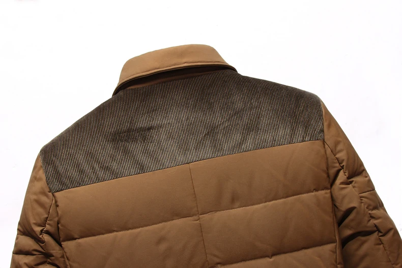 Брендовая мужская зимняя куртка для русской зимы, длинное пальто с меховым воротником, толстая ветрозащитная водонепроницаемая куртка на 80% белом утином пуху для мужчин