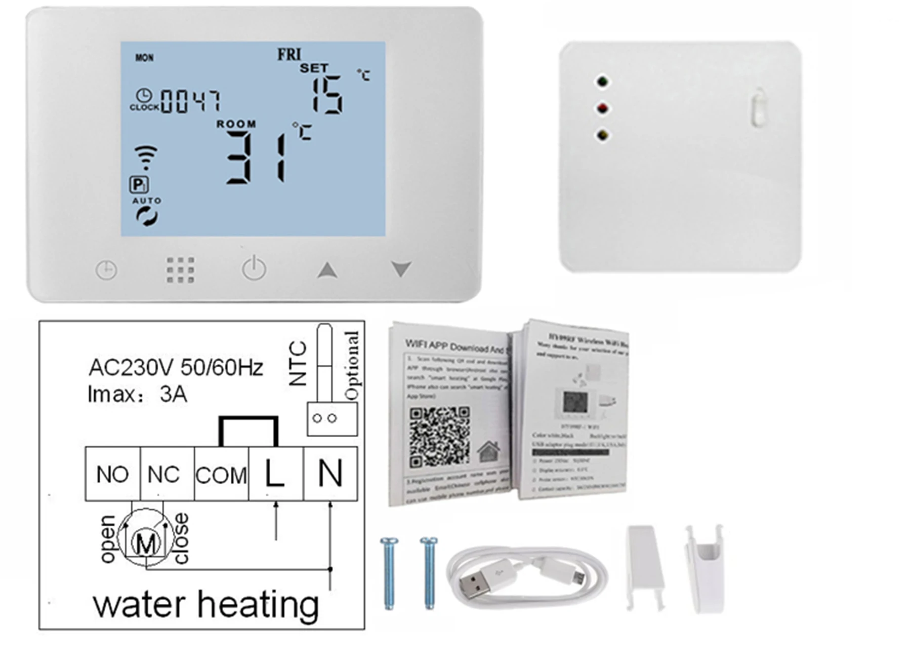 NC/без водяной клапан электрический привод приложение WI FI & RF Беспроводной