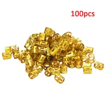 100 шт. заколка для волос, манжета для наращивания волос, кольцо для парика, декоративный инструмент, регулируемый,, Aush