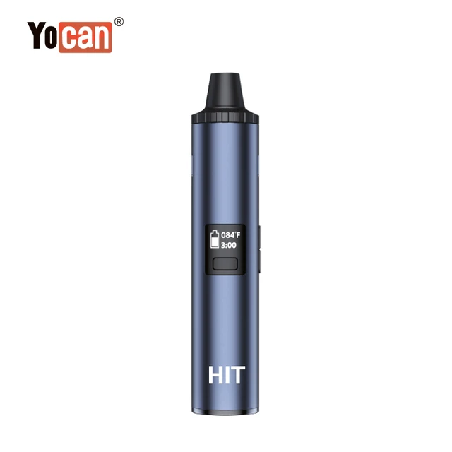 Original Yocan Hit With 1400mAh Battery Magnetic Mouthpiece OLED Display Ceramic Heating Coil Sky Blue