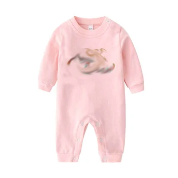 

G204009 Fashion Baby Boy Clothes Long Sleeve Baby Rompers Newborn Cotton Baby Girl Clothing Jumpsuit Infant Clothing