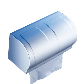 

Free Shipping YUJIE JXT1077 Space aluminum tissue holder perforated free waterproof roll box with ashtray bathroom