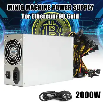 

2000W Switching PC Power Supply 90% High Efficiency For Ethereum 90 Gold Mining 180-260V For bitcoin Miner bitcoin Mining