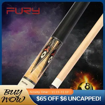 

Original FURY FU Pool Cue Stick Kit Billiard Cue with Case 11.75mm/12.75mm Tip Hard Maple Stick Professional 10 Teeth Joint Kit