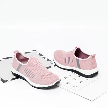 

2020 fashion women's casual shoes breathable mesh women's sports shoes women's casual shoes casual flat shoes code 36-41