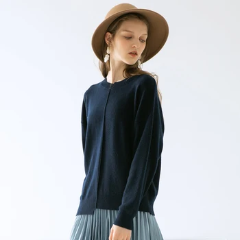 

wool pullover sweater women Irregular o-neck long sleeves fashion ladies knitted jacket casual outerwear jumpers