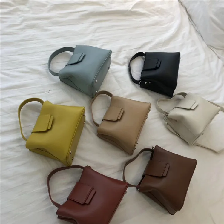 

Large Capacity Soild Color Composite Bag Women Casual Pu Leather Shoulder Bag Ladies Simple Handbags High Quality Messenger Bags