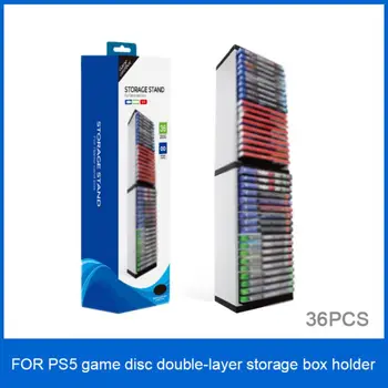 

For PS5 Game Disc Box Disc Rack Storage Rack For ONES Host Disc Double-Layer Storage Box Bracket For NS Storage Disc Rack