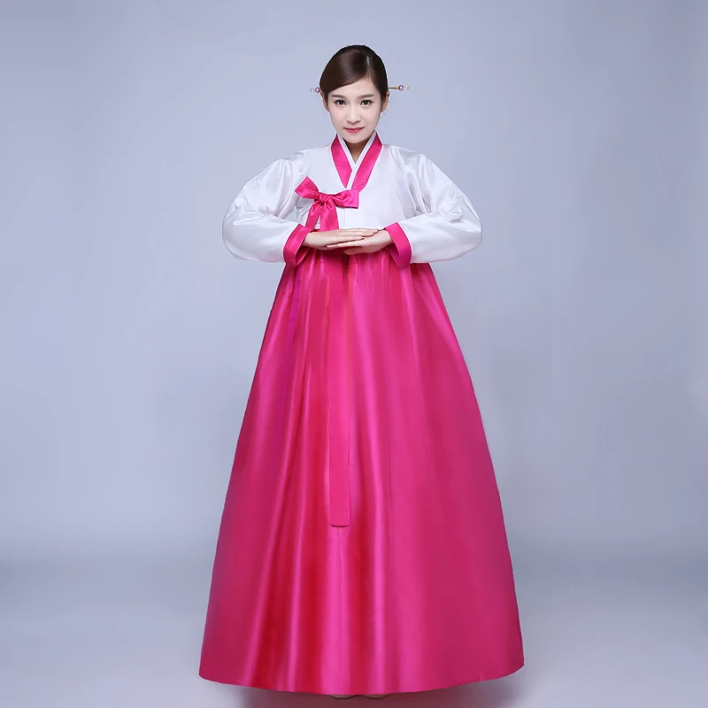 Женское традиционное платье Hanbok новое корейское вечернее для дворца и народных