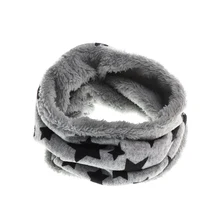 Осенне-зимний шарф для мальчиков и девочек, шарф с пятью звездами для детей, мягкий кашемировый шарф в горошек, Детские шарфы