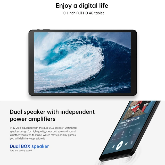 Alldocube-Tableta Android 10 iPlay20 4G, 10,1 ", 1920x1200, SC9863A, Octa Core, 4GB RAM, 64GB ROM, llamadas telefónicas, PC, 6000 mAh, GPS Alldocube-Tableta Android 10 iPlay20 4G, 10,1 ", 1920x1200, SC9863A, Octa Core, 4GB RAM, 64GB ROM, llamadas telefónicas, PC, 6000 mAh, GPS