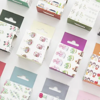 

Succulents and Paper Tape Stationery Washi Tapes Set Original Hand Account Tapes Photo Album Diary Decoration Diy Color Tape