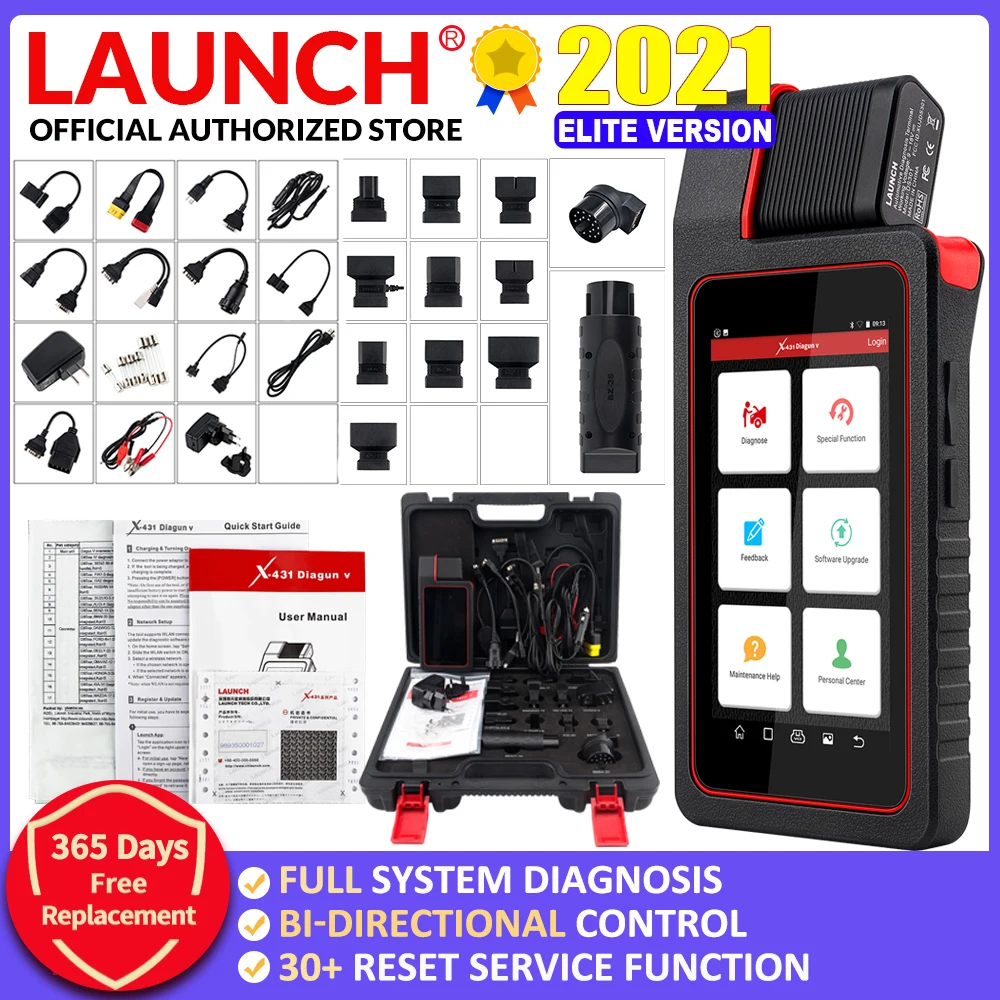 Avvia X431 Diagun V Full System Potente Strumento Diagnostico Obd2 Con 1 Anno Di Aggiornamento Gratuito Launch X 431 Diagun V Support 12V Car