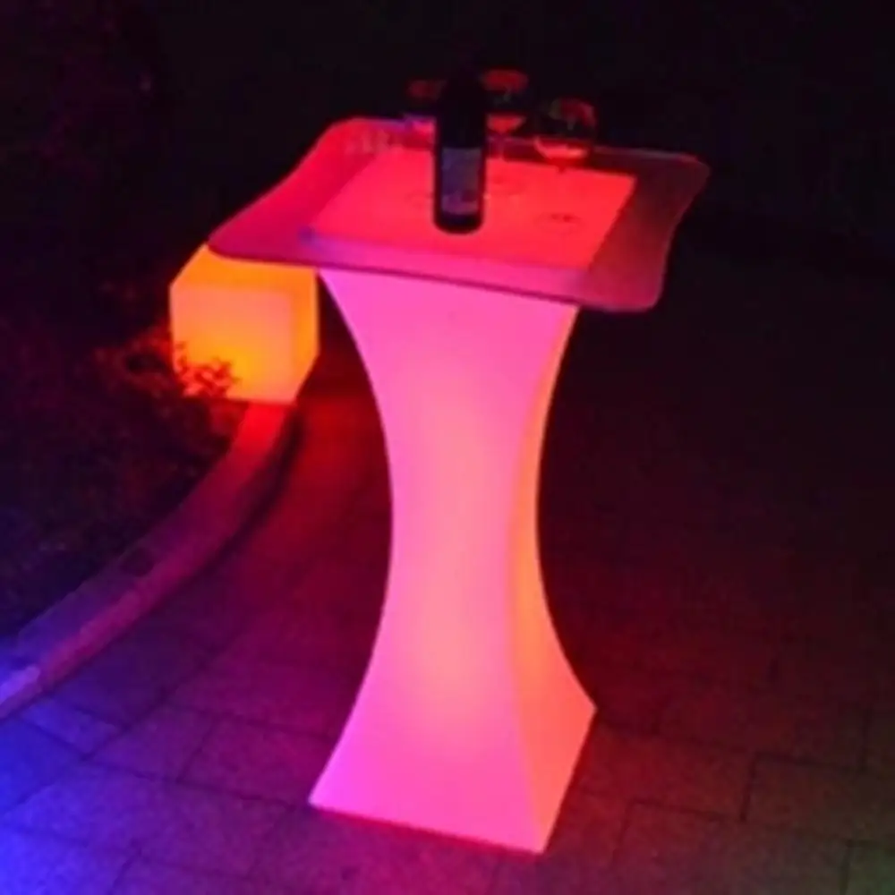 New 16colors changing led bar furniture high end cocktail table growing Commercial Furniture Event Party decorations supplies