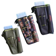 19x6x33 см сумка для рыбалки+ коробка для приманки 1200D нейлоновая поясная сумка держатель для удочки чехол для хранения инструментов Pesca Bolsa Peche