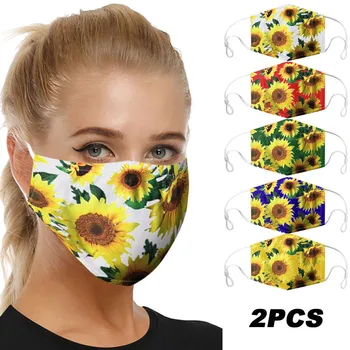 

2PCS Washable Face Cover Dustproof mascaras Comfortable Windproof maschere Protective Cartoon Mouth Cover маски Toiletry Kits