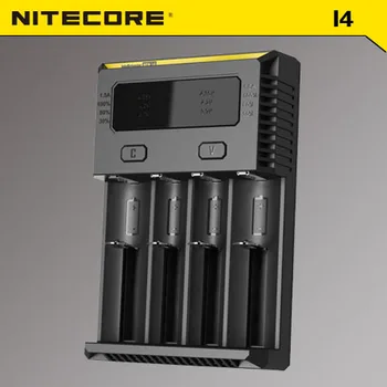 

Original Nitecore New I4 Battery Charger 18650 14500 16340 26650 LCD Li-ion Fast Charger 12V Charing for A AA AAA Batteries