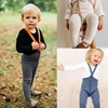 Bébé jarretelle pantalon 2022 tout nouveau automne hiver garçons filles solide mignon salopette enfant en bas âge tricot coton salopette pantalon SS ► Photo 1/6