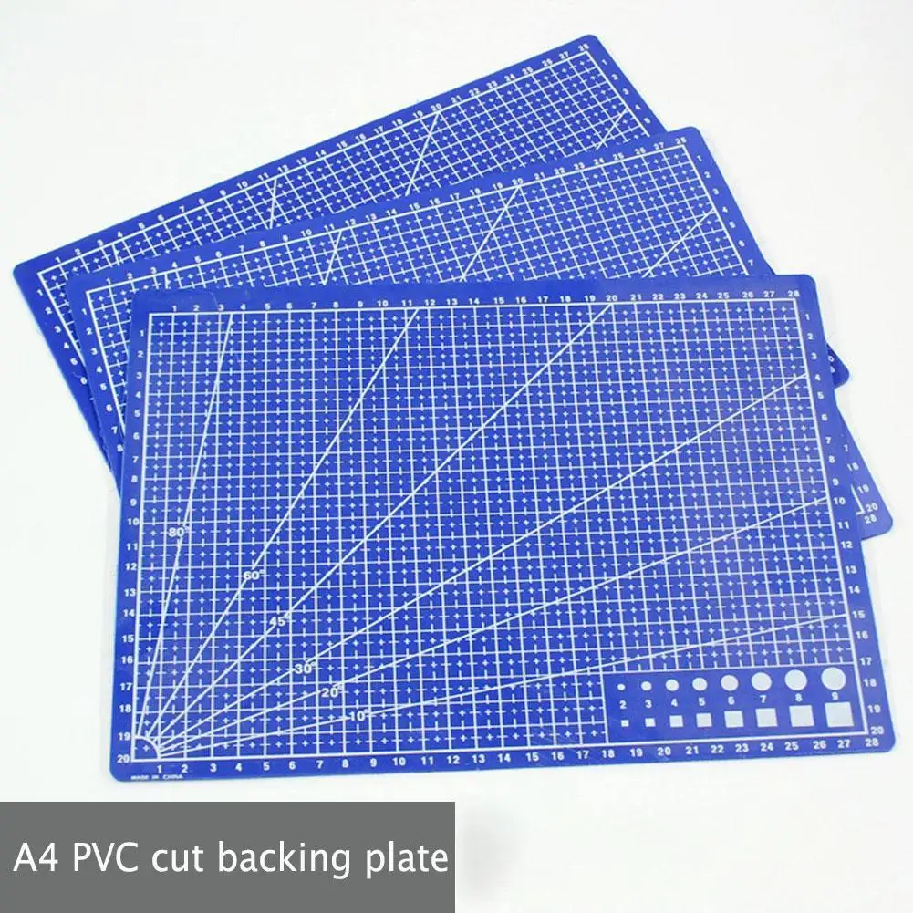 A3/A4 ПВХ швейные режущие коврики прямоугольные линии сетки режущий коврик двухсторонняя пластина дизайн резка подкладочный коврик