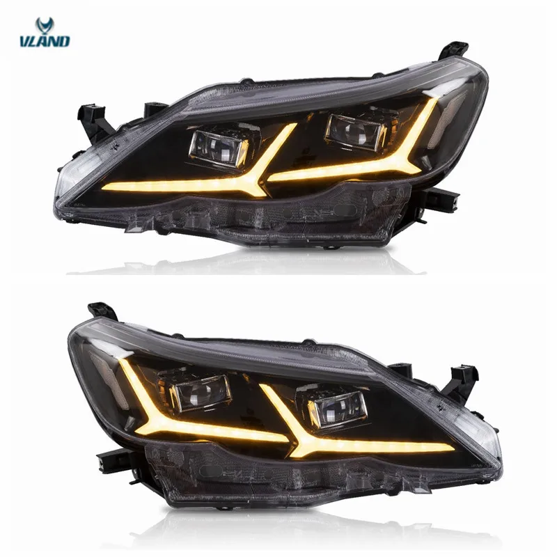 

Vland factory accessories for car Reiz full LED headlight 2010-2013 for Mark X head lamp with DRL+welcome light with blue